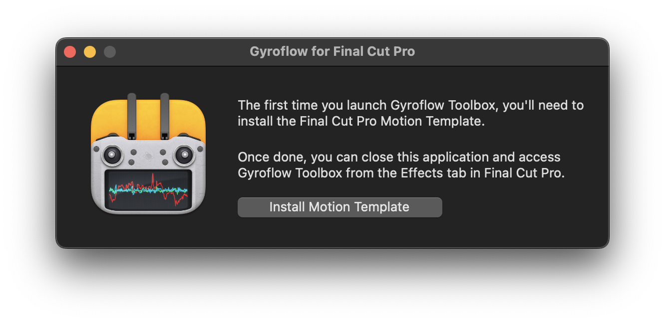 GitHub - latenitefilms/GyroflowToolbox: Allows you to import Gyroflow  Projects into Apple's Final Cut Pro